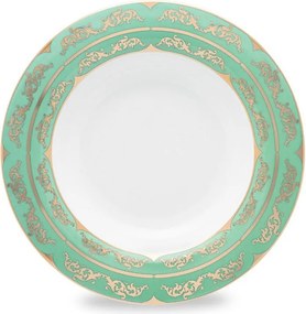 Jogo C/ 6 Pratos Fundos Mariè 24,5 Cm - Porcelana  Porcelana