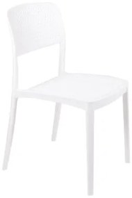 Cadeira Tramontina Serena Branca Empilhável em Polipropileno com Proteção Antimicrobiana