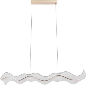Pendente Led Alumínio Dourado 24w 1880lm 3000k Wave