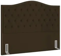 Cabeceira Cama Box Casal King 195cm Siena Z37 Suede Marrom - Mpozenato