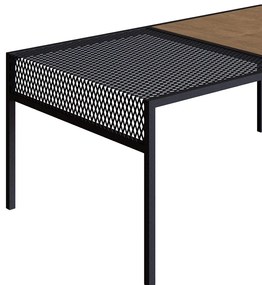 Mesa de Centro New 80 cm Vermont e Preto - D'Rossi