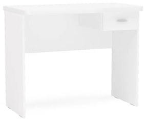 Mesa Computador De Escritório Resende 90cm 1 Gaveta - Branco