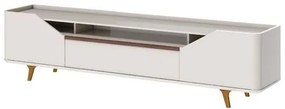 Rack Refugio Off White 2 Portas 1 Gaveta 220cm - 79144 Sun House