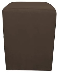 Puff Decorativo Dado 32 x 32 cm Suede Marrom