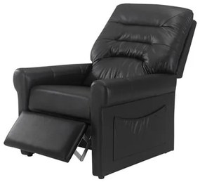 Poltrona Reclinavel Rimini MH 3605 em Courissimo Preto - 55606 Sun House
