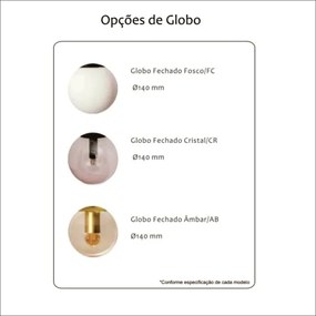 Pendente Queens C/ 5 Globos 100Cm 5L E27 Mini Bulbo / Metal E Globo Ø1... (BT - Branco Texturizado, FOSCO)