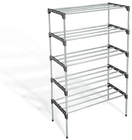 Sapateira Vertical Inox Luxo 15 Pares 5 Prateleiras