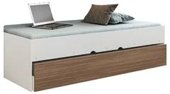 Quarto Infantil Modulado 4 Portas Com Bicama Chiara Carvalho/Branco -