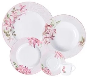 Aparelho de Jantar Tramontina Poème em Porcelana Decorada 30 Peças