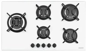Cooktop a Gás Tramontina Penta Side Plus 5GG W Tri 90 em Vidro Temperado Branco