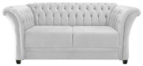Namoradeira Chesterfield Sofia Corano Branco - ADJ Decor