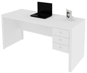 Mesa para Escritório Home Office ME4113 MDP Branco G69 - Gran Belo