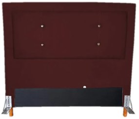 Cabeceira Cama Box Casal 140cm Caribe Suede Bordô - Sheep Estofados - Vermelho escuro