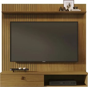 Painel TV 55 Pol 141cm Bancada Suspensa para Sala Seluna Cumaru M20 - D'Rossi