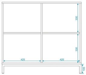 Balcão Buffet Multiuso BMU34 Branco