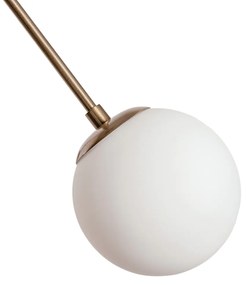 Pendente Palma Ø56X47Cm 5Xg9 / Metal E Globo Ø12Cm | Usina 16735/5 (BT - Branco Texturizado, FOSCO)