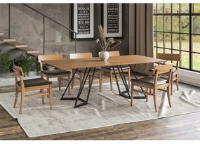 Conjunto de Jantar Paris com Cadeiras Jazz Seiva -