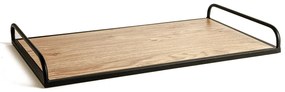 Bandeja em MDF com Metal Retangular - 50x30cm