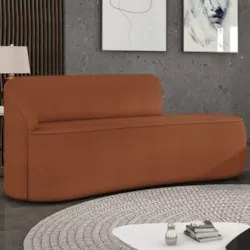 Sofá 3 Lugares Para Sala 180cm Orgânico Wendi Boucle Terracota I01  -
