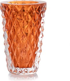 Vaso Lapidado Lille Di Murano - Laranja  Laranja