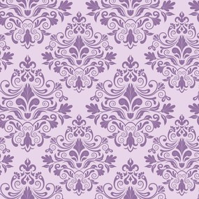 Papel de Parede arabesco roxo e rosa