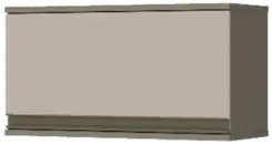 Armário Aéreo 60cm 1 Porta Basculante 100% MDF Connect Duna/Cristal -