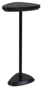 Mesa Apoio Elsinki Alta Couro Croco Haste e Base Preta 65cm - 60233 Sun House