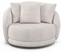 Kit 2 Poltronas Decorativa Giratória para Sala Kaly Z32 Sintético Cara