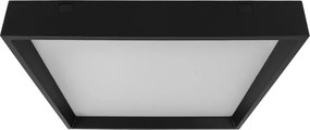 Plafon Led Sobrepor Quadrado Preto 28w 120° 4000k Deep