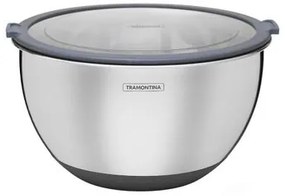 Bowl Tramontina Cucina em Aço Inox com Tampa Plástica 25 cm 5 Litros