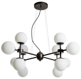 Pendente Kobe Ø96X39Cm 12Xg9 / Metal E Globo Ø12Cm | Usina 16743/12 (BT - Branco Texturizado, FOSCO)
