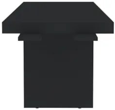 Mesa de Apoio Lateral 89cm com Tamburato 50mm Preto - Artany