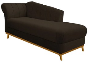 Recamier Vanessa 140cm Lado Direito Corano Marrom - ADJ Decor