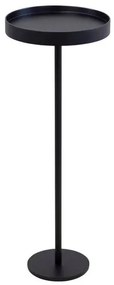 Mesa de Apoio Kyoto Alta Tampo Laca Preta Base Preta 60cm - 67765 Sun House