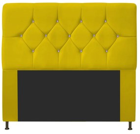 Cabeceira Casal França A05 c/ Strass 140 cm para Cama Box Corano - ADJ Decor