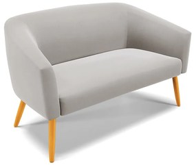 Namoradeira e 2 Poltronas Giratória MA30 Stella Veludo Cinza D03 - D'Rossi