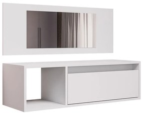 Penteadeira Camarim Potaro com Nicho Decorativo Branco G96 - Gran Belo
