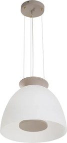 Pendente Led Metal Vidro Fendi 16,5W 500Lm 2700K Nova