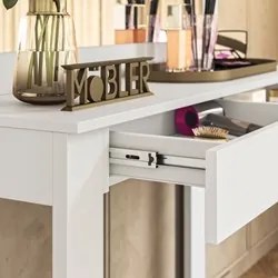 Penteadeira Camarim Escrivaninha Realeza M20 Branco - Mpozenato