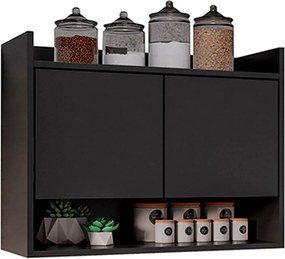 Armário Aéreo com 2 Portas Chico Preto G96 - Gran Belo