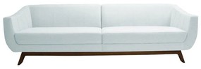 Sofá 3 Lugares Boomer 230cm PU Sintético Branco G15 - Gran Belo