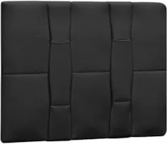 Cabeceira Painel Cama Box Solteiro 90cm Carla Corano D05 Preto - Mpoze