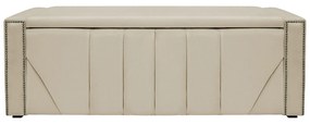 Calçadeira Baú Casal Minsk P02 140 cm para cama Box Corano - ADJ Decor