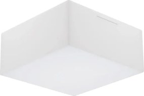 Plafon Sobrepor Alumínio Acrílico Branco Valencia 18cm
