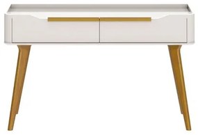 Aparador Crono Cor Off White 2 Gavetas 136cm - 79450 Sun House