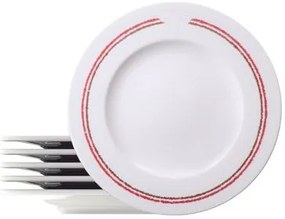Kit Prato Raso Tramontina Churrasco Classic em Porcelana 28 cm 6 Peças