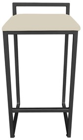 CONJUNTO 02 BANQUETAS PIETRA SUEDE BEGE