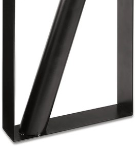 Vaso Decorativo Geométrico em Metal Preto 25,5x20 cm - D'Rossi