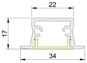 Junção Teto/parede Perfil Embutir Para Fita Led Garbo 10X10Cm | Usina... (BT - Branco Texturizado)