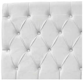 Cabeceira Estofada Liverpool 90 cm Solteiro Suede Branco - ADJ Decor
